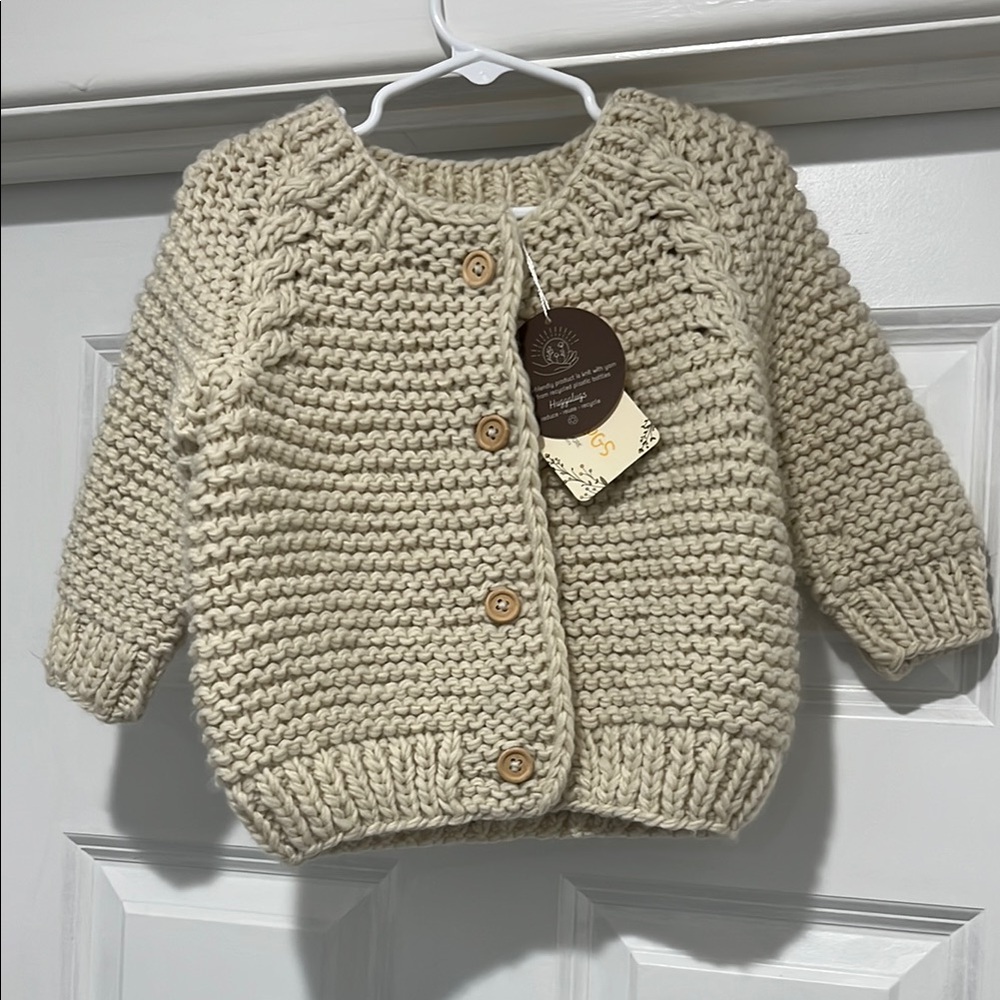 Cozy Cream Knit Sweater for Kids
